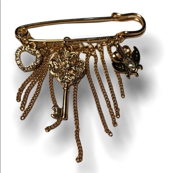 Vintage 80s Pin Brooch - Picture 6 of 6